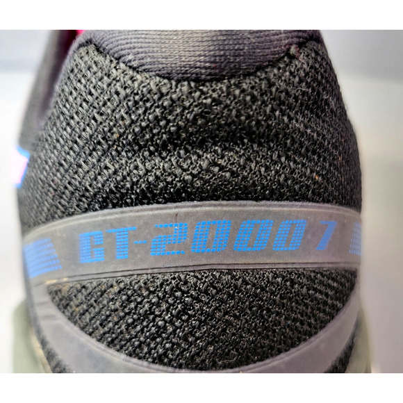 Asics GT- 2000 7 Athletic Sneaker Shoes Womens 9.5 Black Pink Running Walking - Picture 6 of 14